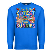 True Royal Easter Day I teach the cutest little bunnies Premium Sweatshirt - OliviaCreatesArt