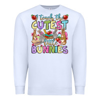 White Easter Day I teach the cutest little bunnies Premium Sweatshirt - OliviaCreatesArt