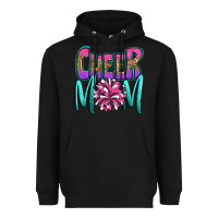Black cheer mom Heavyweight Hoodie - OliviaCreatesArt