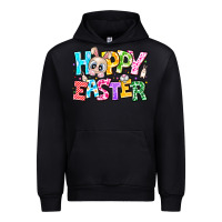 Black Hoppy Easter Urban Hoodie - CowhideDigitalArt