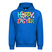 Cobalt Hoppy Easter Urban Hoodie - CowhideDigitalArt