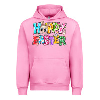 Fuchsia Pink Hoppy Easter Urban Hoodie - CowhideDigitalArt