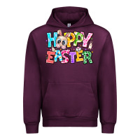 Mauve Wine Hoppy Easter Urban Hoodie - CowhideDigitalArt