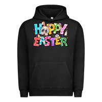 Pigment Black Hoppy Easter Urban Hoodie - CowhideDigitalArt