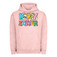 Pigment Salmon Hoppy Easter Urban Hoodie - CowhideDigitalArt