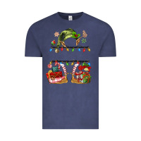 Vintage Denim customize christmas elf Vintage Tee - MaliasSmallBusiness