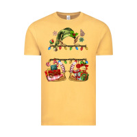 Vintage Mustard customize christmas elf Vintage Tee - MaliasSmallBusiness