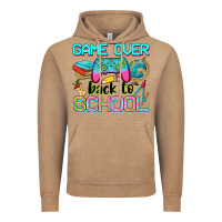 Vintage Coffee game over back to school Vintage Hoodie - NancyCooperArtShop