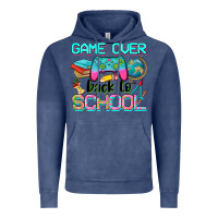 Vintage Denim game over back to school Vintage Hoodie - NancyCooperArtShop