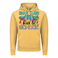 Vintage Mustard game over back to school Vintage Hoodie - NancyCooperArtShop