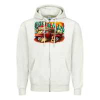 Oatmeal Heather cinco de mayo truck Zipper Hoodie - CowGirlArtShop