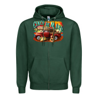 Sports Green cinco de mayo truck Zipper Hoodie - CowGirlArtShop