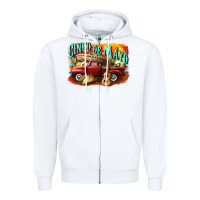 White cinco de mayo truck Zipper Hoodie - CowGirlArtShop