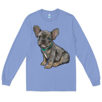 Colony Blue french bulldog Long Sleeve Tee - RanaPortraitStore