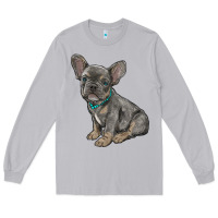 Moon Dust french bulldog Long Sleeve Tee - RanaPortraitStore