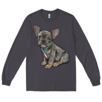 Smoke french bulldog Long Sleeve Tee - RanaPortraitStore