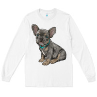 White french bulldog Long Sleeve Tee - RanaPortraitStore