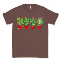 Chestnut Christmas Cactuses Classic Tee - MaliasSmallBusiness