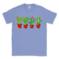 Colony Blue Christmas Cactuses Classic Tee - MaliasSmallBusiness