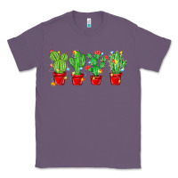 Lavender Christmas Cactuses Classic Tee - MaliasSmallBusiness