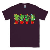 Plum Christmas Cactuses Classic Tee - MaliasSmallBusiness