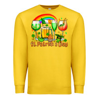Lemon St. Patrick's wine glasses Premium Sweatshirt - OliviaCreatesArt