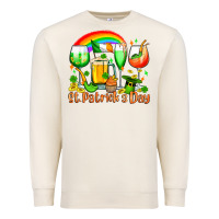 Sandshell St. Patrick's wine glasses Premium Sweatshirt - OliviaCreatesArt