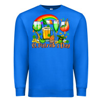 True Royal St. Patrick's wine glasses Premium Sweatshirt - OliviaCreatesArt