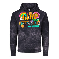 Cloud Black hello fourth grade Vintage Hoodie - NancyCooperArtShop