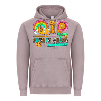Vintage Zinc hello fourth grade Vintage Hoodie - NancyCooperArtShop