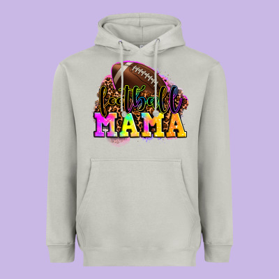 Football Mama Heavyweight Hoodie Designed By Oliviacreatesart