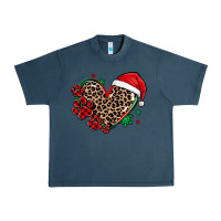 Midnight Navy christmas paw heart Urban Heavy Tee - MaliasSmallBusiness