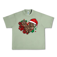 Oil Green christmas paw heart Urban Heavy Tee - MaliasSmallBusiness