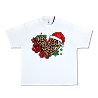 White christmas paw heart Urban Heavy Tee - MaliasSmallBusiness