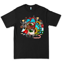 Black Christmas sunflower gemstone nurse Premium Tee - JahusDesignShop