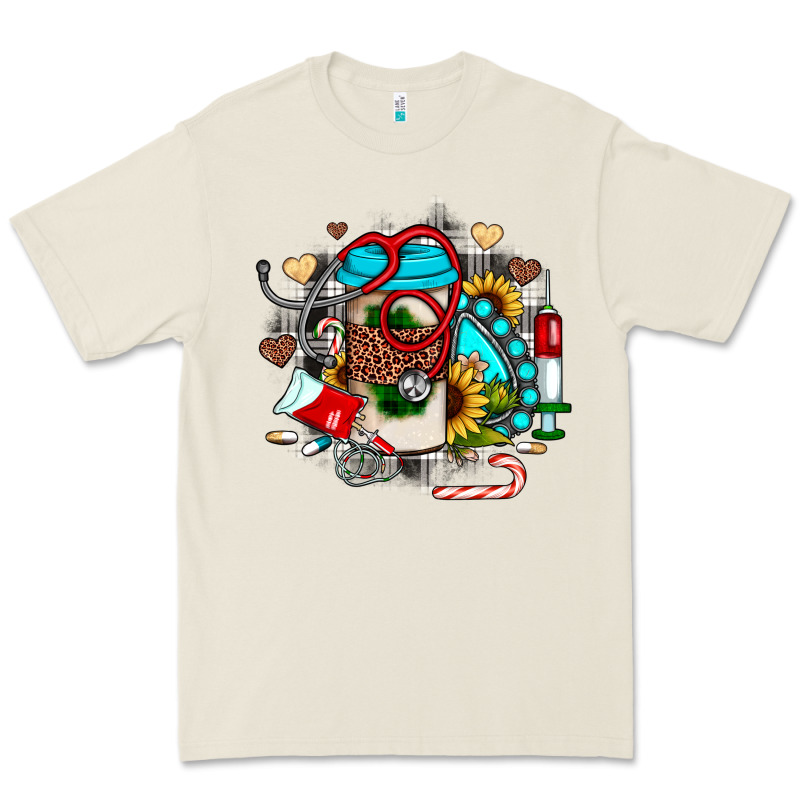 Christmas Sunflower Gemstone Nurse Premium Tee by JahusDesignShop | Teevron