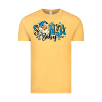 Vintage Mustard Santa Baby Christmas Vintage Tee - MaliasSmallBusiness