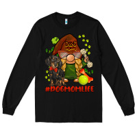 Black dog mom  life gnome Long Sleeve Tee - BarkalooDesign
