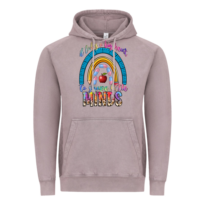 It Takes A Big Heart To Shape Little Vintage Hoodie by NancyCooperArtShop | Teevron