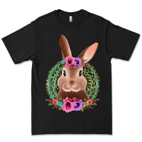 Black western leopard and flowers easter bunny Premium Tee - Jasminsmagicworld