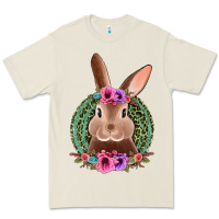 Bone western leopard and flowers easter bunny Premium Tee - Jasminsmagicworld