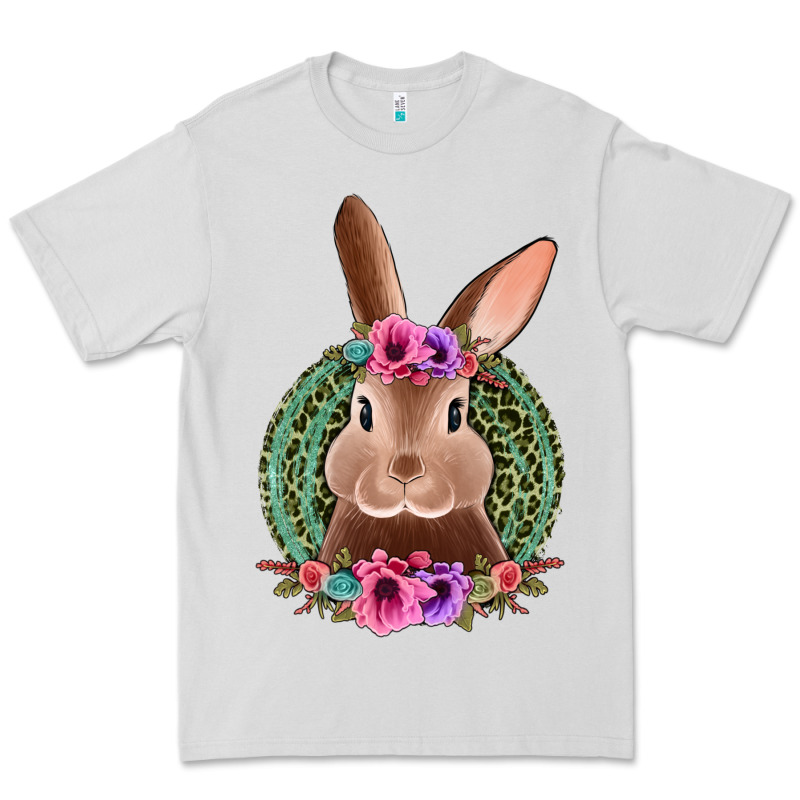 Western Leopard And Flowers Easter Bunny Premium Tee by Jasminsmagicworld | Teevron