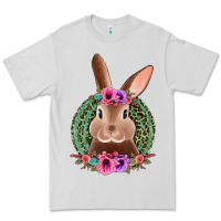 Dove Grey western leopard and flowers easter bunny Premium Tee - Jasminsmagicworld