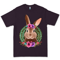 Plum western leopard and flowers easter bunny Premium Tee - Jasminsmagicworld
