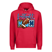 Cardinal Football mom blue team color  mother's day Premium Hoodie - HowdyJamesFarm