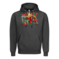 Charcoal Heather cinco de mayo cna Zipper Hoodie - CowGirlArtShop