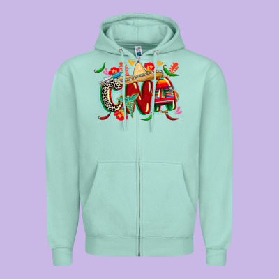 Cinco De Mayo Cna Zipper Hoodie Designed By Cowgirlartshop