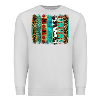 Dove Grey western brushstroke Premium Sweatshirt - OliviaCreatesArt