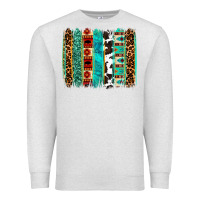 Oatmeal Heather western brushstroke Premium Sweatshirt - OliviaCreatesArt