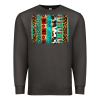 Smoke western brushstroke Premium Sweatshirt - OliviaCreatesArt